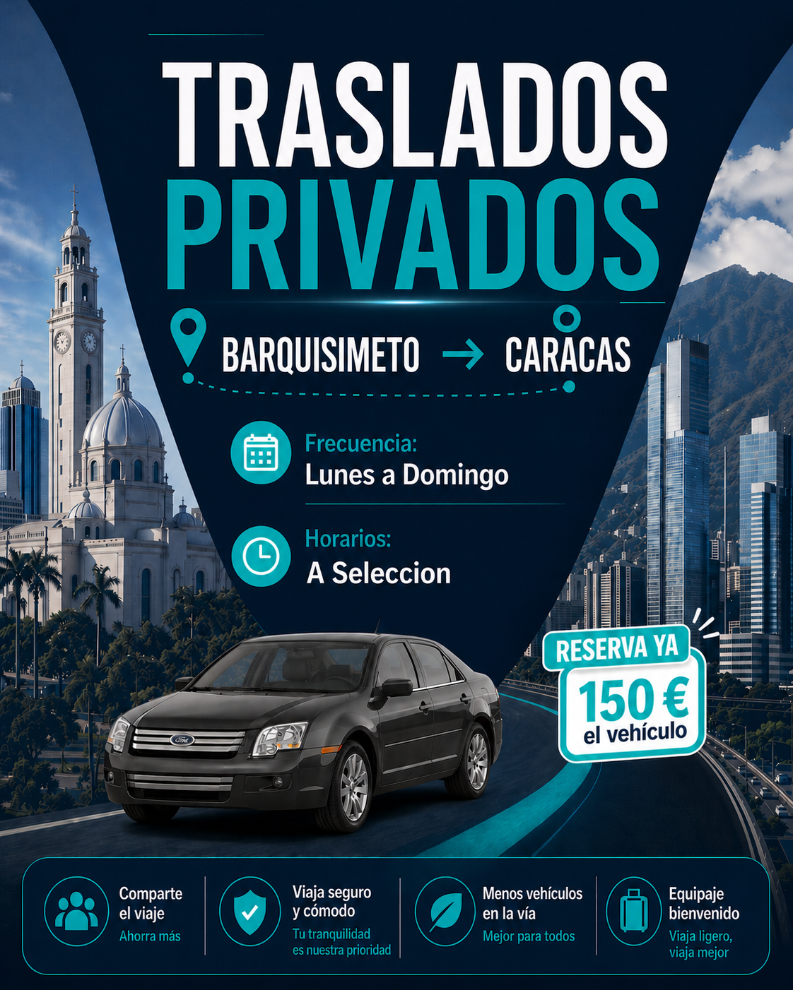 Traslado Privado Barquisimeto a Caracas