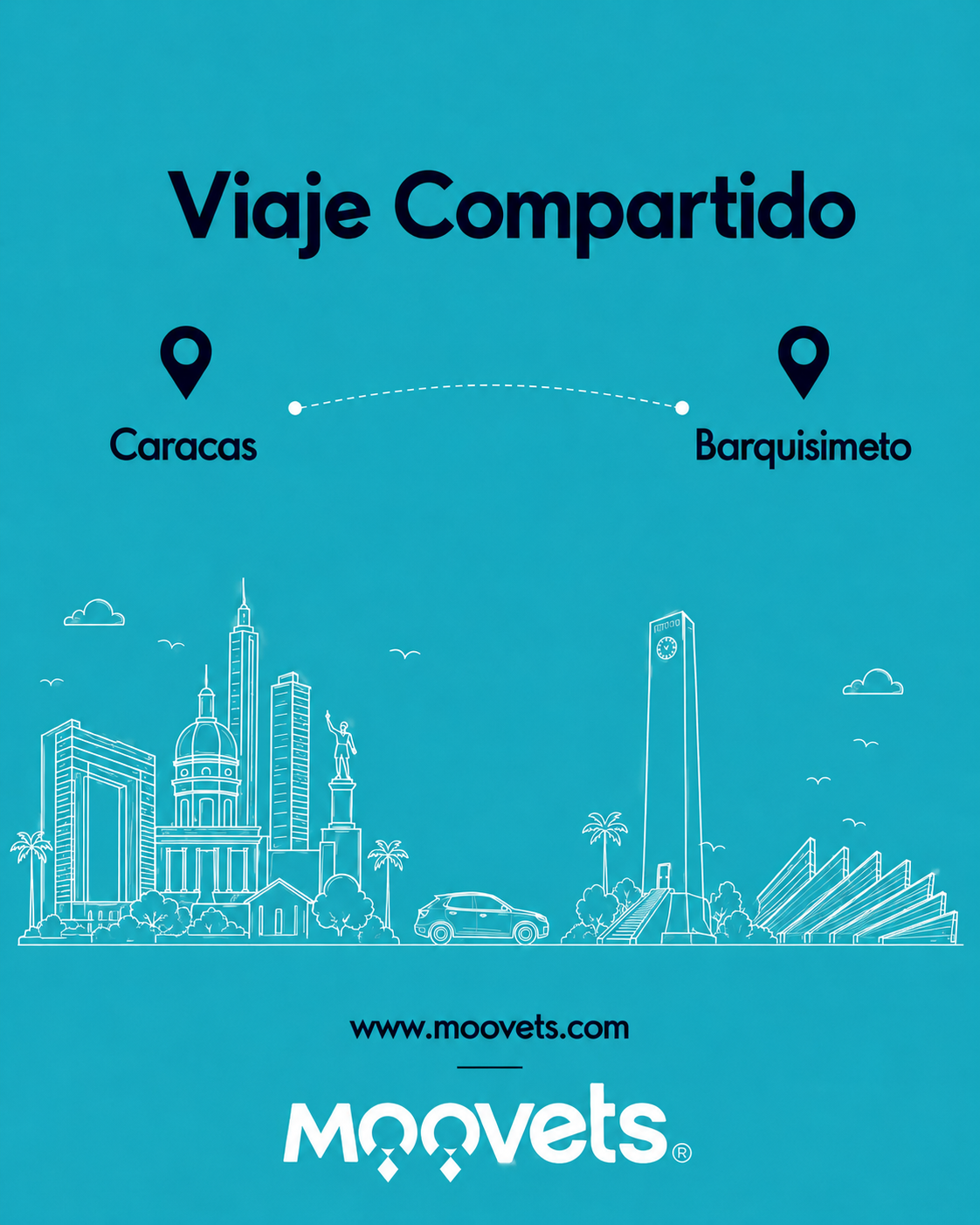 Traslado Compartido Caracas → Barquisimeto | MOOVETS