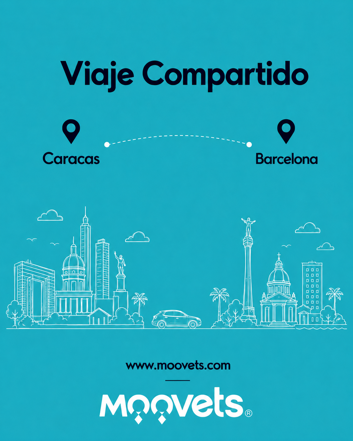 Traslado Compartido Caracas → Barcelona | MOOVETS