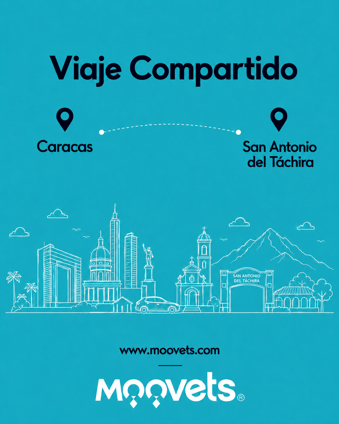 Traslado Compartido Valencia → Barquisimeto | MOOVETS