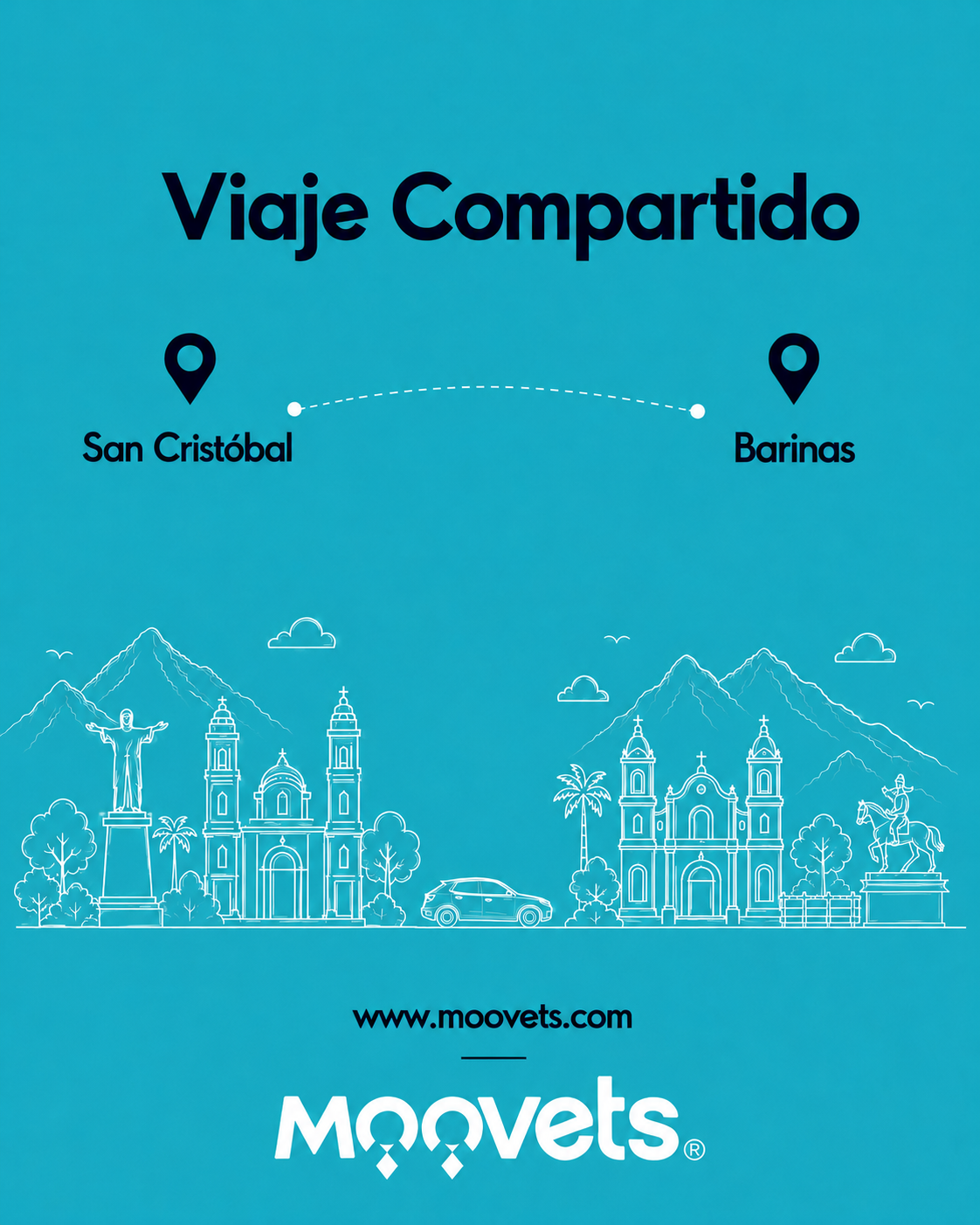 Traslado Compartido San Cristobal → Barinas | MOOVETS