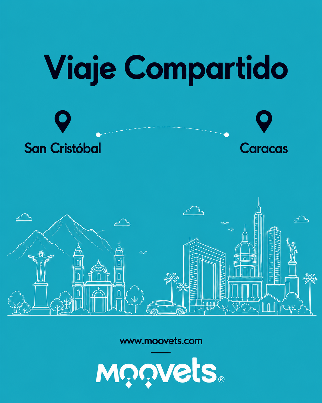 Traslado Compartido San Cristobal → Caracas | MOOVETS