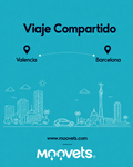 Traslado Compartido Valencia → Barcelona | MOOVETS