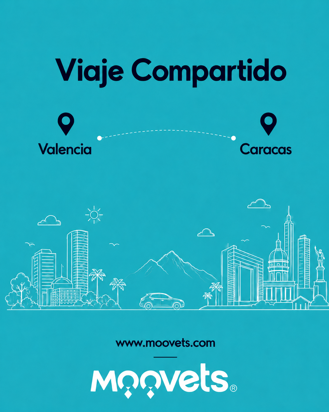 Traslado Compartido Valencia → Caracas | MOOVETS