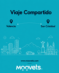 Traslado Compartido Valencia → San Cristobal | MOOVETS