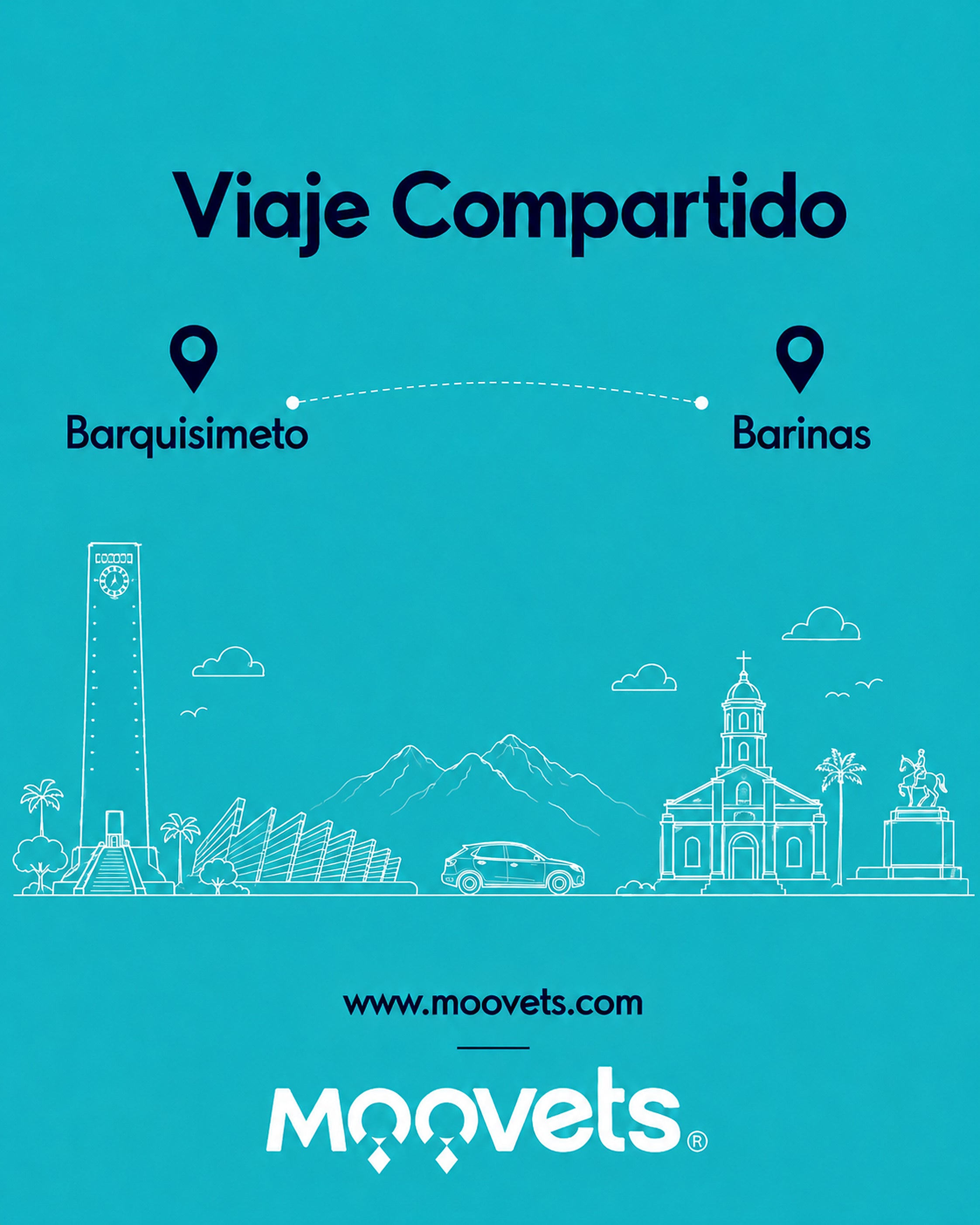 Traslado Compartido Barquisimeto → Barinas | MOOVETS