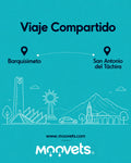 Traslado Compartido Barquisimeto → San Antonio del Tachira | MOOVETS