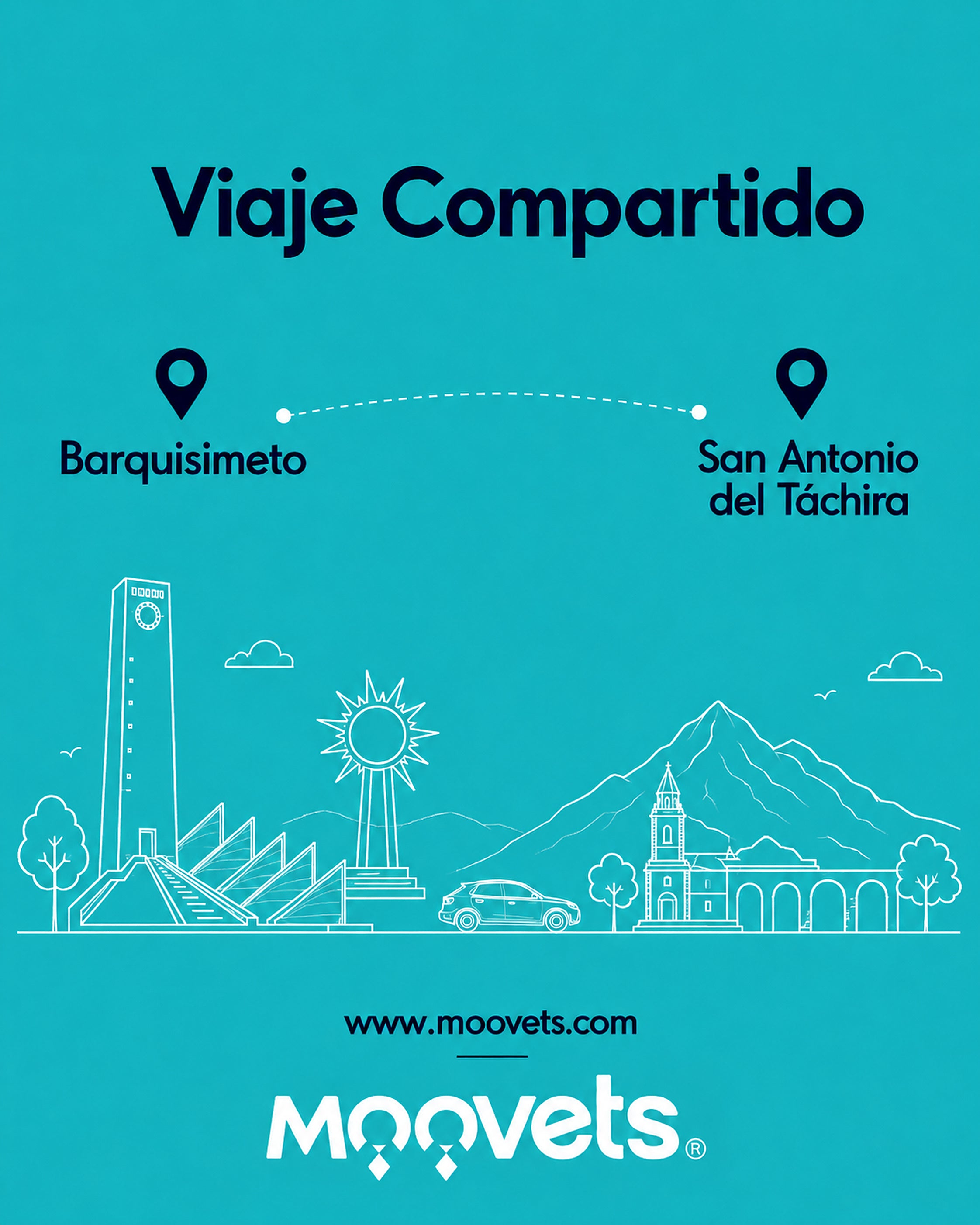Traslado Compartido Barquisimeto → San Antonio del Tachira | MOOVETS