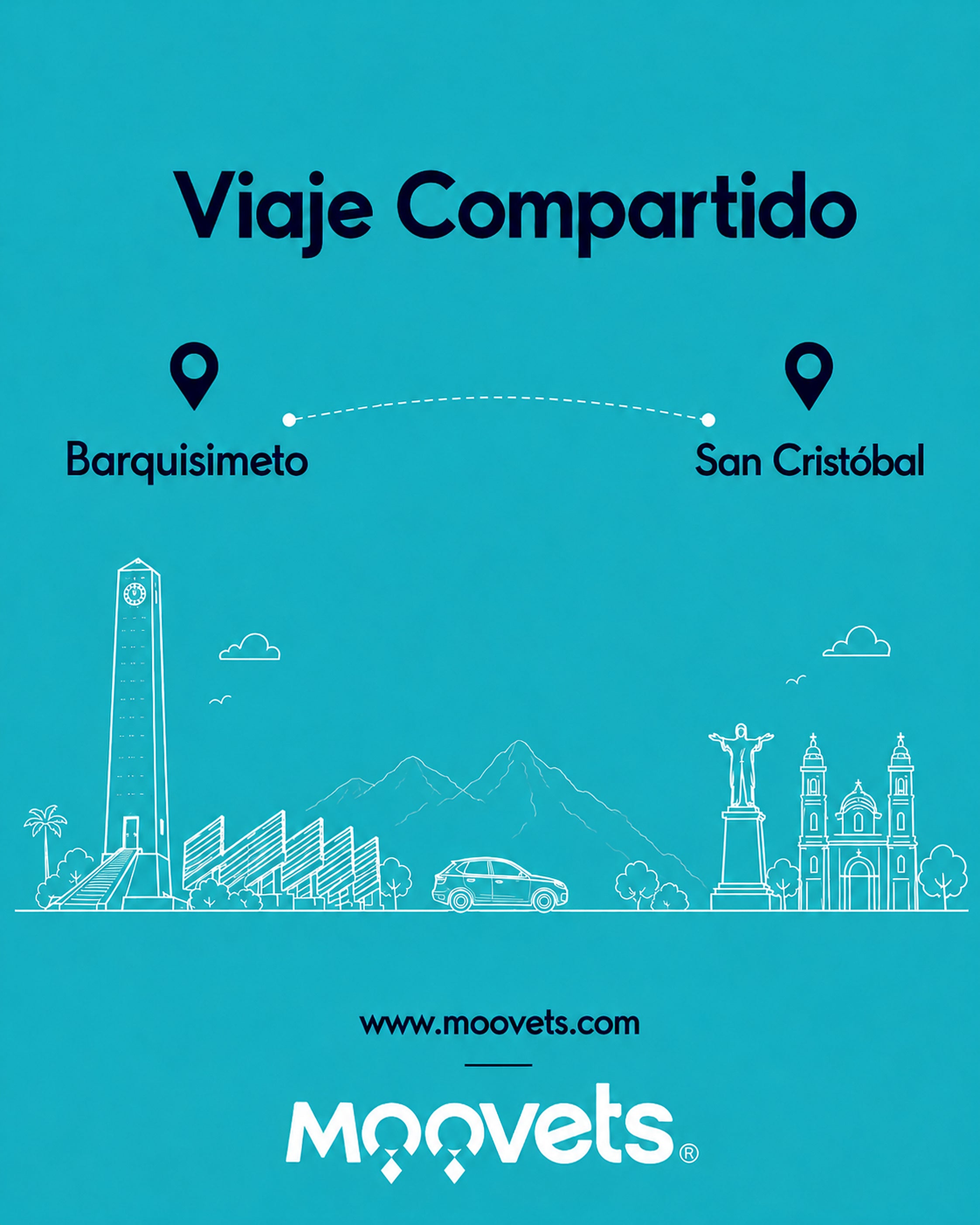 Traslado Compartido Barquisimeto → San Cristobal | MOOVETS
