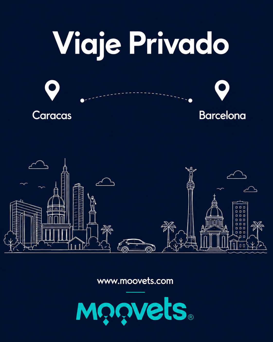 Traslado Privado Caracas → Barcelona | Sedán | Moovets