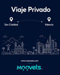 Traslado Privado San Cristobal → Valencia | Sedán | Moovets