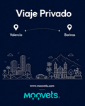 Traslado Privado Valencia → Barinas | Sedán | Moovets