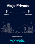 Traslado Privado Valencia → San Cristobal | Sedán | Moovets