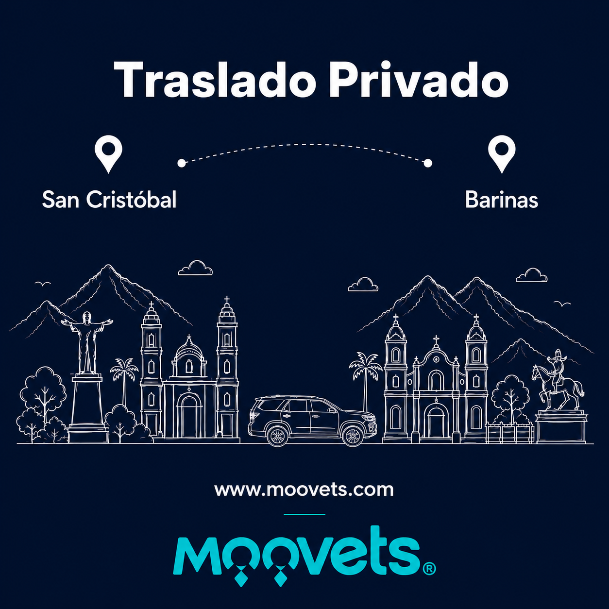 Traslado Privado San Cristobal → Barinas | Camioneta | Moovets