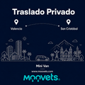 Traslado Privado Valencia → San Cristobal | Mini Van | Moovets