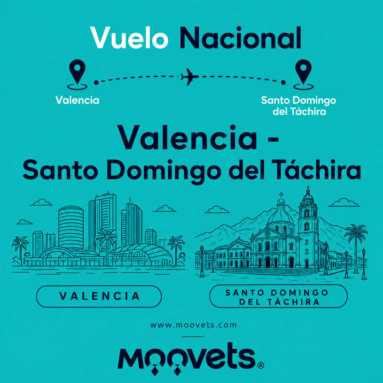 Vuelo Nacional: Valencia - Santo Domingo del Táchira