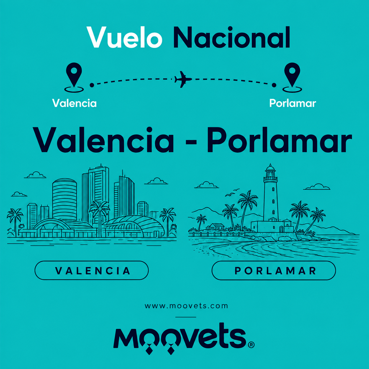 Vuelo Nacional: Valencia - Porlamar