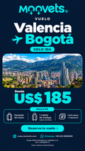 Vuelo Internacional: Valencia - Bogotá